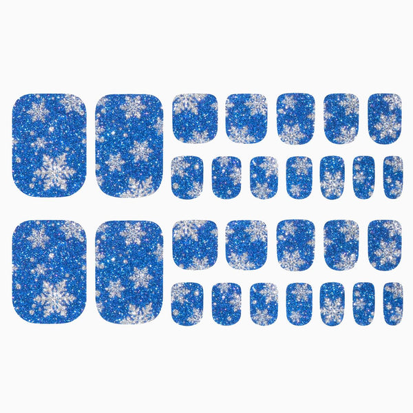 Snow - Blue (Glitter Pedicure)